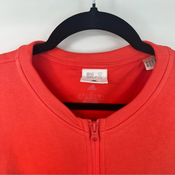 Adidas Vermilion Long Sleeve Waist Tie Zip Up Jumpsuit - Picture 3 of 4